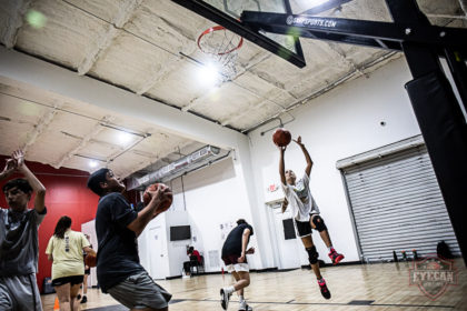 My kid struggles to play basketball with others